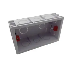 Caja de conexiones de Pvc más vendida del fabricante Cassette de enchufe de interruptor de casete integrado grueso