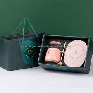 Set de Regalo de Cumpleaños, Taza de Vidrio Inteligente con Calefacción y Control de Temperatura, Personalizable con Logotipo, Calentador de Tazas Eléctrico 55, Caja de Regalo Moderna - Product Image 5