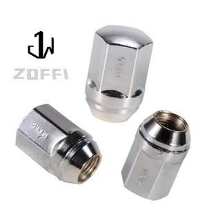Black M14x1.5 Hex7/8 "Bulge Acorn Conical Seat Wheel Lug Nut Set - Product Image 2