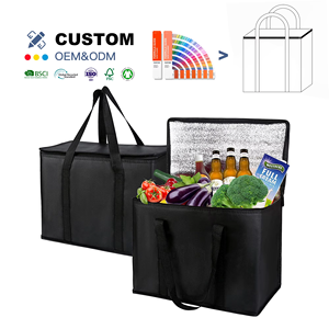 Nouvelle sacoche isotherme carrée personnalisée en non-tissé, grande capacité, pour bouteilles et plats à emporter - Product Image 2