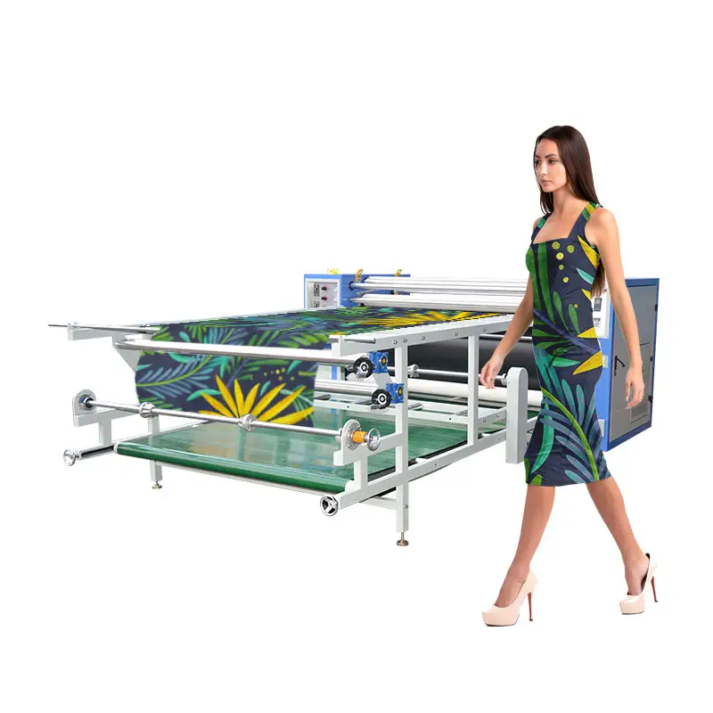 Groothandel Dye Sublimatie Roller Warmte Pers Machine Stof Rotary Textiel Roll Warmte-overdracht Afdrukken Machine