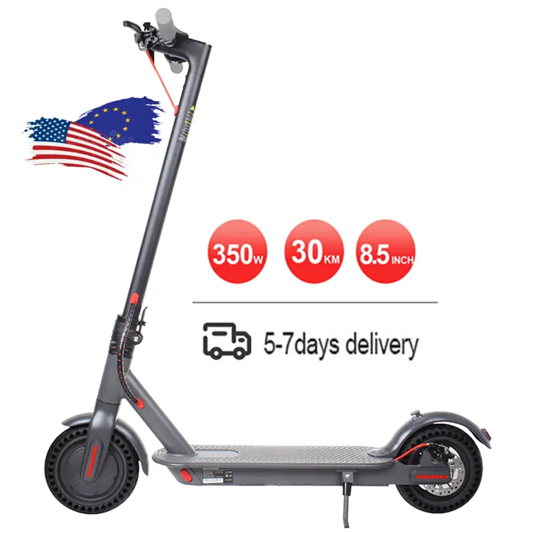 Anh EU Poland kho trực tiếp miễn phí Thuế Long Range DISC BRAKE E Scooter 350W 8.5inch bán buôn 365 Xe tay ga điện