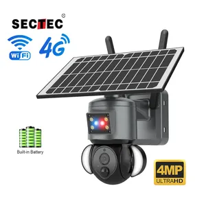 2023 Trend Hot Sale Home Outdoor Network Camera 4MP Security System Wireless WIIFI 4G Solar Surveillance Camera