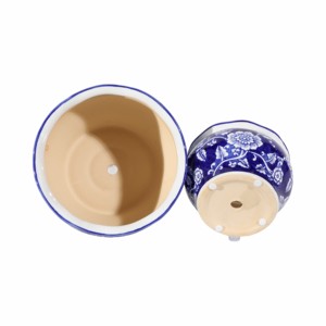 Set di 2 Vasi per Fiori in Stile Cinese, Decorativi Tradizionali per Interni ed Esterni in Ceramica - Product Image 4
