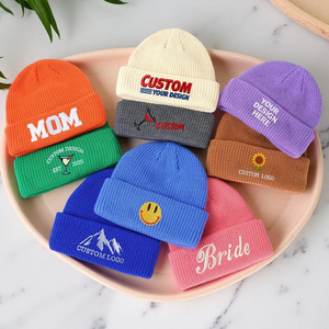 Gorro <span class=keywords><strong>de</strong></span> Punto Personalizado con Logotipo Bordado, Cálido y Acogedor para <span class=keywords><strong>Invierno</strong></span>, 100% Acrílico, Venta al por Mayor, Cómodo y Elástico - Product Image 6