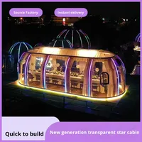 Tenda berkemah terkenal di Internet, Pc berkemah berbintang ruang langit M2 keluarga luar ruangan tenda bergerak restoran Rumah gelembung