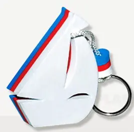 Sailboat Customized Boat Floating Key Chain Sailboat Floating Key Ring Foam Eva Keychain In Round Shape Logo On Both Sides