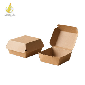 Caja Cuadrada Clásica de Cartón Kraft para Hamburguesas y Pollo Frito, Resistente a la Grasa y Robusta, Mantiene la Comida Crujiente y Caliente Durante el Entrega - Product Image 3