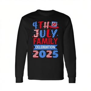 Maglietta a maniche lunghe coordinata per la festa di famiglia del 4 luglio 2025 - Product Image 2