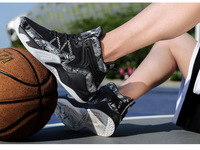 Chaussures de sport pour jeunes hommes, vente en gros, logo personnalisé, empeigne en mesh respirante, légères, soutien de la voûte plantaire, absorption des chocs, baskets montantes
