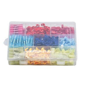 Boîte de bornes de connexion rapide multicolores 255 pièces, connecteurs électriques en plastique à sertissage à froid pour fils - Product Image 1