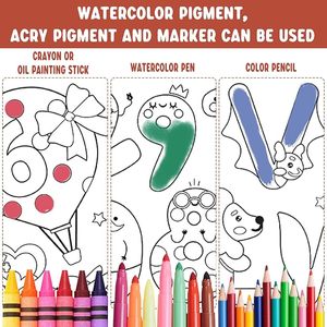 Trẻ Em Vẽ Cuộn, 3/6/12M Màu Giấy Cuộn, Tự Làm Sơn Màu Điền Giấy Cho Trẻ Em, Đại Dương Thế Giới Động Vật Giao Thông - Product Image 6