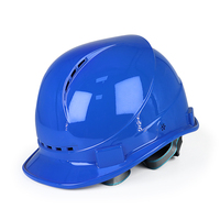 Casque de sécurité ABS 328g ultra léger ventilé, isolation électrique, 4 couleurs : bleu, jaune, rouge, blanc, casque de protection