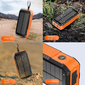 Banque d'alimentation solaire à manivelle, batterie Li-polymère, charge rapide PD22.5W, charge sans fil 15W, affichage LED, 40000mAh, portable, micro USB - Product Image 5