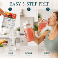 Poudre d'hydratation électrolytique naturelle faible en glucides OEM, saveur citron-lime, mélange de boisson à hydratation rapide pour l'énergie et les performances