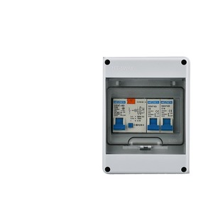 กล่องจ่ายไฟกันน้ำกลางแจ้ง ระดับ IP65 แบบติดผนัง วัสดุพลาสติก พร้อมเบรกเกอร์ไฟฟ้า สำหรับใช้ในบ้าน 230V สีเทา - Product Image 1
