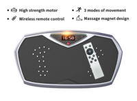 Plateforme vibrante silencieuse et sans bruit pour le remodelage et l'amincissement du corps, Magic Body Crazy Fit, plateforme vibrante de massage