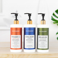 OEM Private Label Vitamine C Huile d'argan hydratante Collagène lotion naturelle pour le corps blanchissante pour la peau noire
