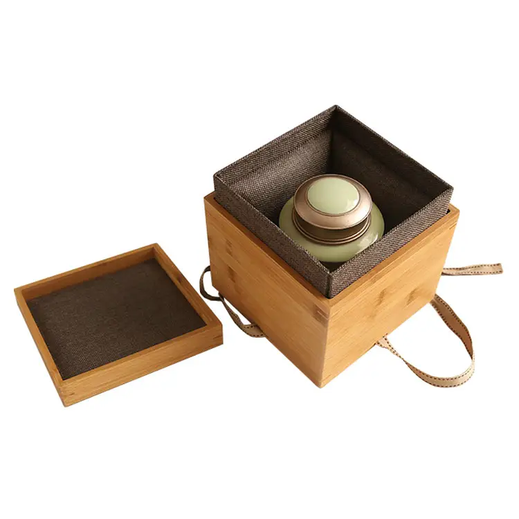 Wooden Tea Box Custom Luxury Tea Set Gift Box Bamboo Storage Product Packaging Wooden Boxes