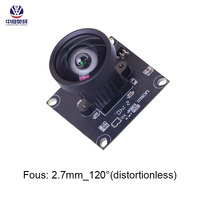 Módulo de Cámara Industrial PCBA con Sensor CMOS 1080P F22 2.7mm 120 sin Distorsión, USB 2.0 para Android/Linux/Windows/MAC
