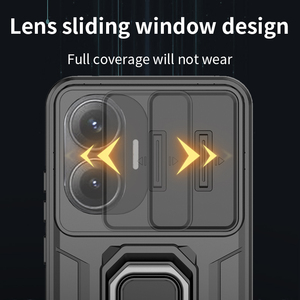 Funda de Teléfono de Lujo a Prueba de Golpes Personalizada de Diseñador al por Mayor para Redmi Turbo 4 <span class=keywords><strong>Pro</strong></span> con Anillo de Metal Multifuncional de 360 Grados <span class=keywords><strong>y</strong></span> Cubierta de Lente - Product Image 4