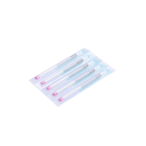 500 aiguilles d'<span class=keywords><strong>acupuncture</strong></span> en acier inoxydable avec manche, paquet de 5 aiguilles dans un tube guide - Product Image 2