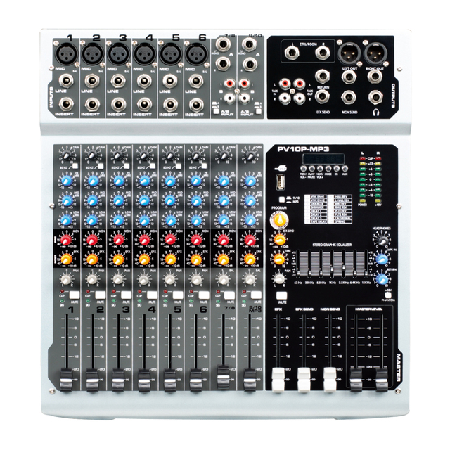 Pa System Digital Music Professional Audio Dj 8 Channel Mixer
