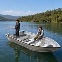 Vente directe usine – Bateau en aluminium robuste à coque en V, bateau de pêche résistant à la corrosion, facile à contrôler, pour la pêche en extérieur