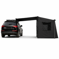 Vente en gros de cabine de douche pliable 2,5x2,5m pour camping en plein air, tente de toit pour voiture, auvent latéral instantané pour SUV 4x4 tout-terrain, imperméable