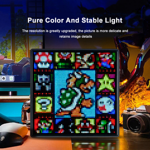 Venta al por mayor 64*64 píxeles pantalla LED creativa DIY vacaciones Navidad foto marco pared colgante publicidad exterior Interior Mesa regalo - Product Image 3