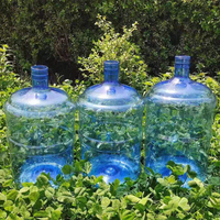 Bouteille d'eau potable en plastique PC de 5 gallons (18,9 litres), bidons d'eau