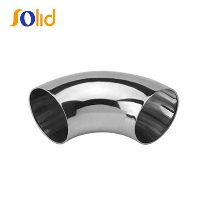 Sanitary welded stainless steel Pipe Fittings Butt Elbow