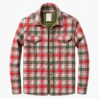 Veste chemise matelassée à carreaux écossais pour homme, doublée, rembourrée, pour l'hiver, vêtements décontractés d'extérieur