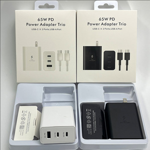 อะแดปเตอร์ชาร์จเร็ว UK 65W PD หัวปลั๊กแบบ UK 2C+1A 3 พอร์ต ชุดสายชาร์จ Type-C ขายส่งสำหรับโทรศัพท์มือถือซัมซุงและไอโฟน - Product Image 5