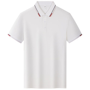 Polo Shirt Black Polyester Short Sleeve Solid Color Workwear Daily Use - Product Image 2