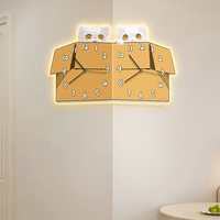 Jam Dinding LED Kustom Grosir Desain Mewah Kontemporer untuk Seni Interior Hotel