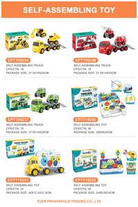 EPT Bộ 8 Chiếc Đồ Chơi Lắp Ráp Xe Hơi Tự Làm Kỹ Thuật Tự Làm Tự Làm Đồ Chơi Lắp Ráp Xe Tải Mini Bằng Nhựa Cho Trẻ Em - Product Image 5