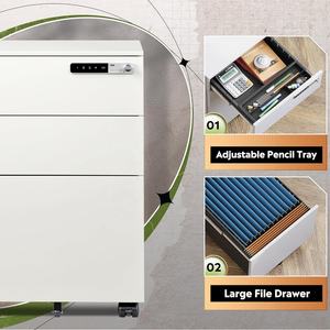 <span class=keywords><strong>3</strong></span> أدراج مع تجميع تجاري بالكامل ، للاستخدام المكتبي المنزلي في المنزل - Product Image 4