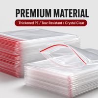 Petit sac en plastique transparent auto-adhésif pour l'emballage de bijoux, de matériel et d'accessoires