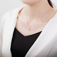 Sélection brillante S925 argent pur 50 points Moissanite cerise collier été véritable pendentif lumière luxe niche clavicule chaîne
