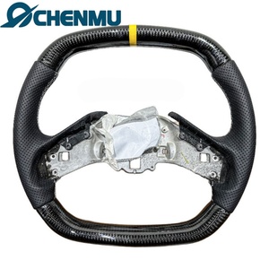 Sortie d'usine adaptée pour Chevrolet XL <span class=keywords><strong>Corvette</strong></span> <span class=keywords><strong>C5</strong></span> C6 C7 C8 Camaro 5th 6th 7th volant en Fiber de carbone en cuir perforé - Product Image 4