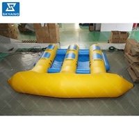 Bateau gonflable Poisson Volant résistant à l'usure, tube banane tractable en PVC renforcé, bateau de ski nautique gonflable pour jeux aquatiques