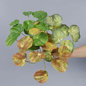 Bouquet de feuilles artificielles en miroir Dream Castle, feuillage en soie plastique pour décoration intérieure, hôtel, maison d'hôtes, ameublement doux - Product Image 1