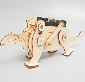 Jouets pour enfants Kits d'assemblage de jeux en bois <span class=keywords><strong>Dinosaures</strong></span> 3D Puzzle Set Jouets éducatifs - Product Image 4