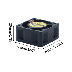 พัดลมฟอกอากาศ Ad 4020 ขนาด 40 มม. X 40 มม. X 20 มม. ลูกปืนคู่ สำหรับอุปกรณ์เสริมเครื่องพิมพ์ 3 มิติ - Product Image 1