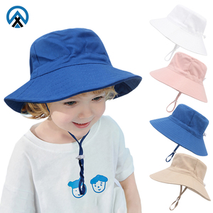 Verano bebé sombrero para el sol protección UV niños sombrero de cubo para niñas niños al aire libre Panamá playa gorras niño infantil cubo gorra - Product Image 1