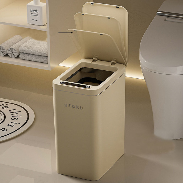 12L Smart Waste Bins Toughless Trash Can for Room Smart Trash Can Sensor New Style Smart Trash Can