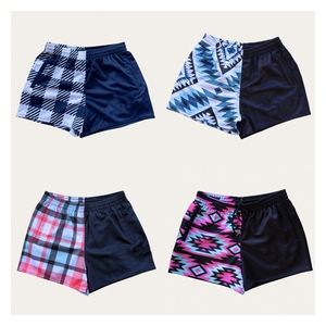 Pantalones Cortos Deportivos Australianos Personalizados con Bolsillos con Cierre, Pantalones Cortos <span class=keywords><strong>de</strong></span> <span class=keywords><strong>Rugby</strong></span> para Hombre y Mujer, Pantalones Cortos Casuales para Gimnasio, Playa, Piscina, 5 Pulgadas - Product Image 5