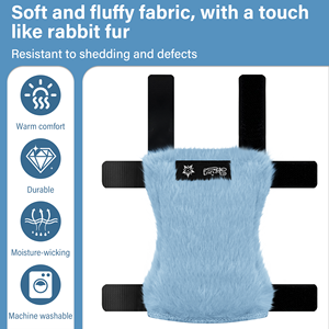 Fundas de felpa para muletas, cojines suaves para el agarre de las manos, para soporte al caminar - Product Image 5