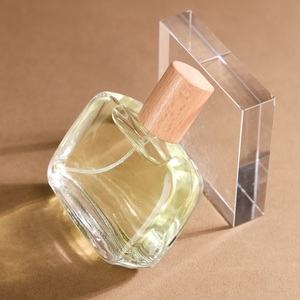 Nuova Bottiglia di Profumo in Vetro di Lusso da 70ml 80ml, Forma Quadrata Piatta, Alta Qualità, Nuova Confezione Vuota di Lusso per <span class=keywords><strong>Crema</strong></span> Viso - Product Image 3